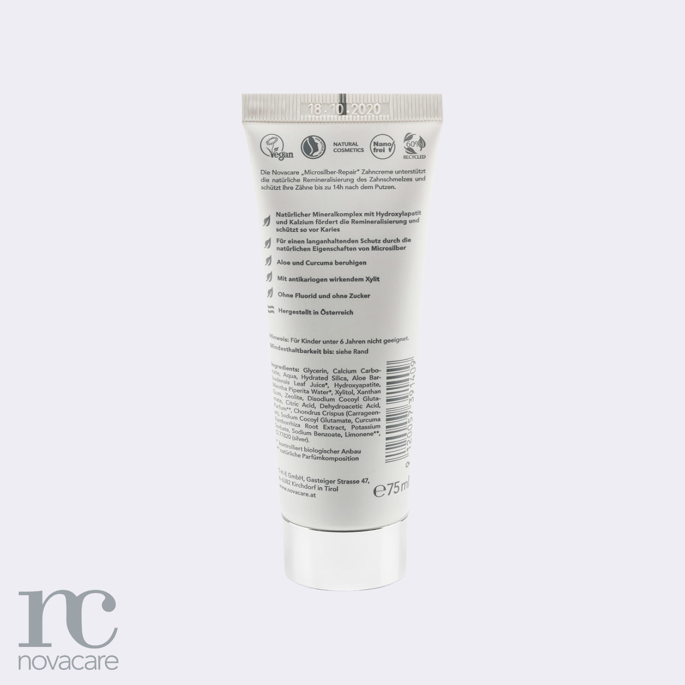 Zobna pasta Novacare Natural Repair