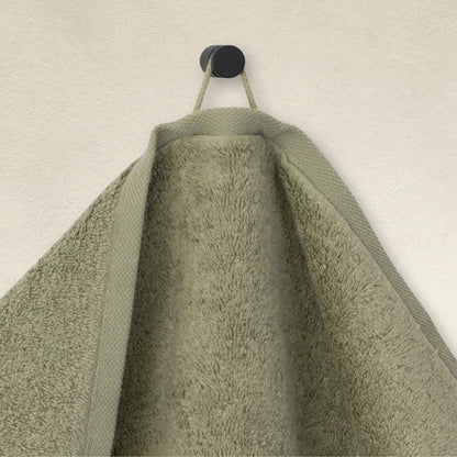 Brisača Loft olivno zelena, 100% bombaž